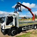 IVECO EUROCARGO 180E25 DROPSIDE CRANE