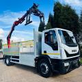 IVECO EUROCARGO 180E25 DROPSIDE CRANE