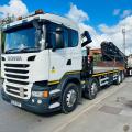 SCANIA R490 FLAT CRANE DRAWBAR OUTFIT