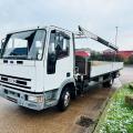 IVECO 75E15 DROPSIDE CRANE