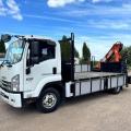 ISUZU F110 210 11 TON DROPSIDE CRANE