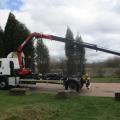 RENAULT C250 HOOK LOADER HMF CRANE