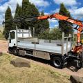 IVECO 100E19 DROPSIDE CRANE