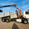 DAF CF 330 6X2 DROPSIDE TIPPER CRANE