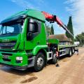 IVECO STRALIS 8X2 FLAT CRANE