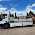 IVECO 100E19 DROPSIDE CRANE