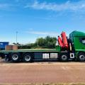 IVECO STRALIS 8X2 FLAT CRANE