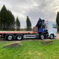 SCANIA R450 STREAMLINER 8X2 FLAT CRANE