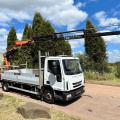 IVECO 100E19 DROPSIDE CRANE