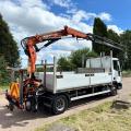 IVECO 100E19 DROPSIDE CRANE