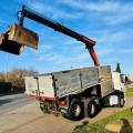 DAF CF 330 6X2 DROPSIDE TIPPER CRANE