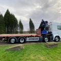 SCANIA R450 STREAMLINER 8X2 FLAT CRANE