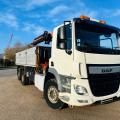 DAF CF 330 6X2 DROPSIDE TIPPER CRANE