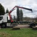 RENAULT C250 HOOK LOADER HMF CRANE