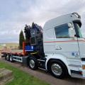 SCANIA R450 STREAMLINER 8X2 FLAT CRANE