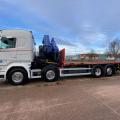 SCANIA R450 STREAMLINER 8X2 FLAT CRANE