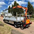 IVECO 100E19 DROPSIDE CRANE