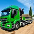 IVECO STRALIS 8X2 FLAT CRANE