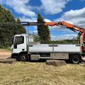 IVECO 100E19 DROPSIDE CRANE