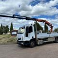 IVECO 100E19 DROPSIDE CRANE