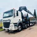 DAF CF 460 8X2 FLAT HIAB 658 REMOTE CRANE