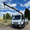 IVECO 100E19 DROPSIDE CRANE