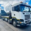 SCANIA R490 FLAT CRANE DRAWBAR OUTFIT