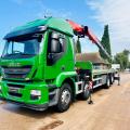 IVECO STRALIS 8X2 FLAT CRANE