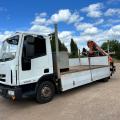 IVECO 100E19 DROPSIDE CRANE