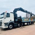 DAF CF 460 8X2 FLAT HIAB 658 REMOTE CRANE