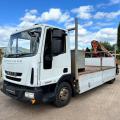 IVECO 100E19 DROPSIDE CRANE