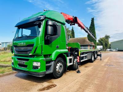 IVECO STRALIS 8X2 FLAT CRANE