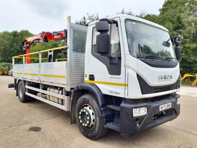 IVECO EUROCARGO 180E25 DROPSIDE CRANE