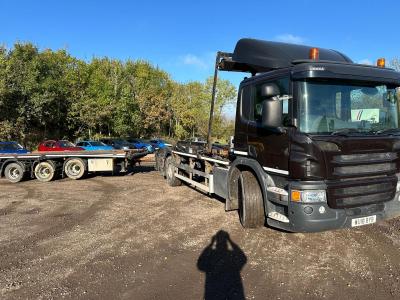 SCANIA P410 6X2 DRAWBAR HOOKLOADER