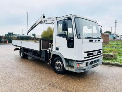 IVECO 75E15 DROPSIDE CRANE