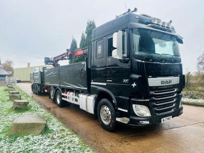 DAF XF 510 6X2 DRAWBAR CRANE