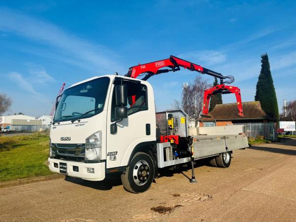 ISUZU N75 150 7.5 TON DROPSIDE CRANE