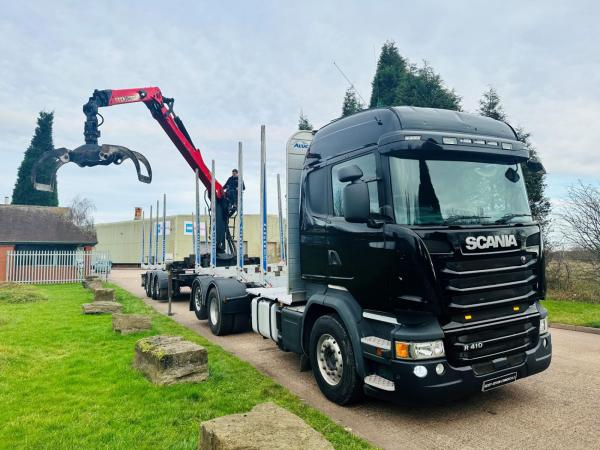 SCANIA R410 6X2 DRAWBAR TIMBER TRUCK