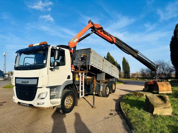 DAF CF 330 6X2 DROPSIDE TIPPER GRAB